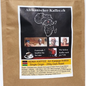Im Beutel: KENIANISCHER KAFFEE: AA Kianjege  Arabica - Single Origin (Distrikt Kirinyaga in Kariti) 250g