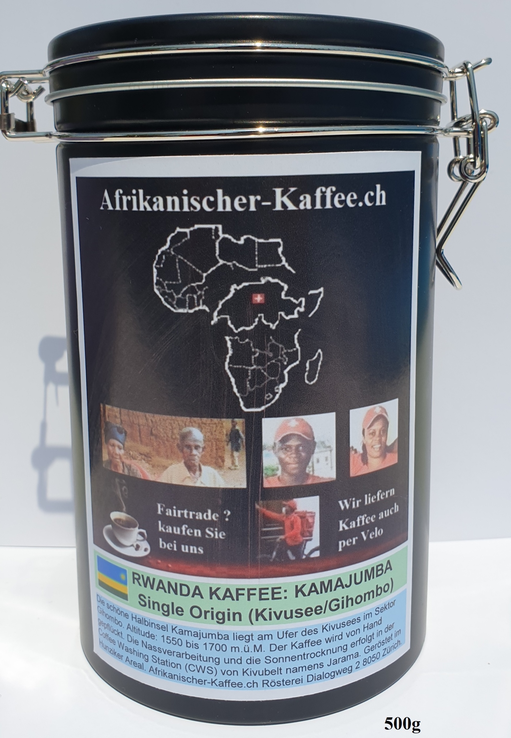 In Dosen: (Ruanda Kaffee) Kamajumba - Direkt-Import und Single Origin 500g (Kaffee aus Rwanda)